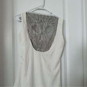 Skull lace white minidress